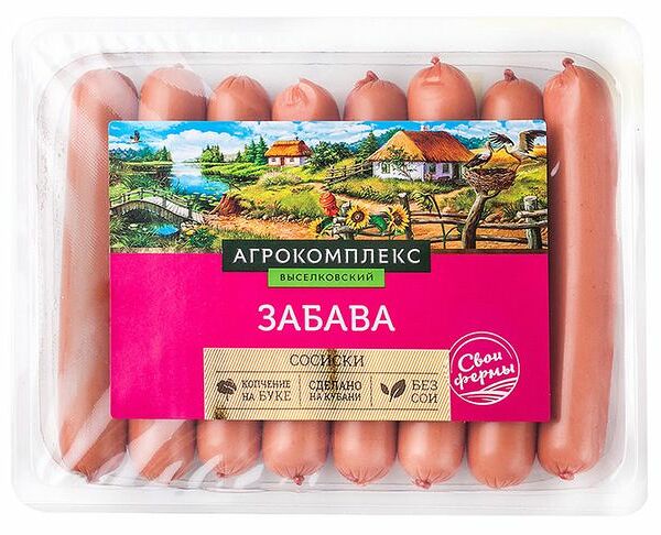 Сосиски Агрокомплекс Забава куриные 360г