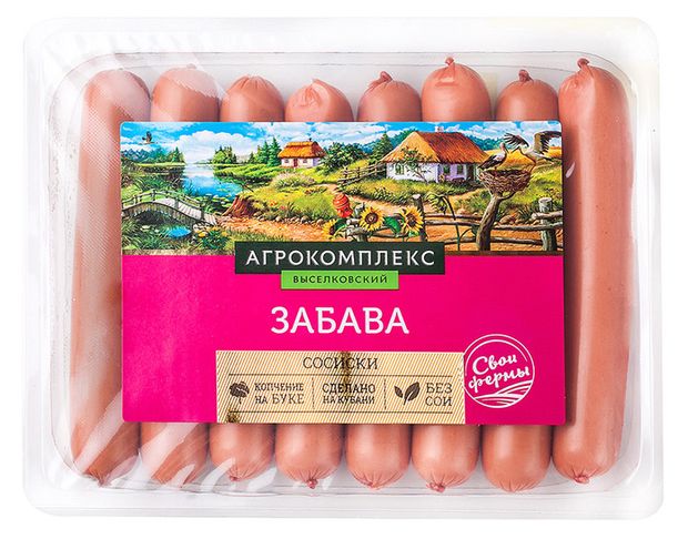 

Сосиски Агрокомплекс Забава куриные 360г