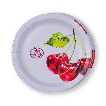 

Тарелки одноразовые Азбука вкуса Вишня 18 см 10 шт.