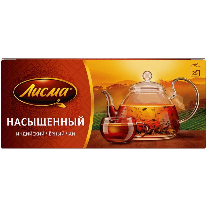 

Чай черный Лисма Насыщенный в пакетиках 25х1.8 г