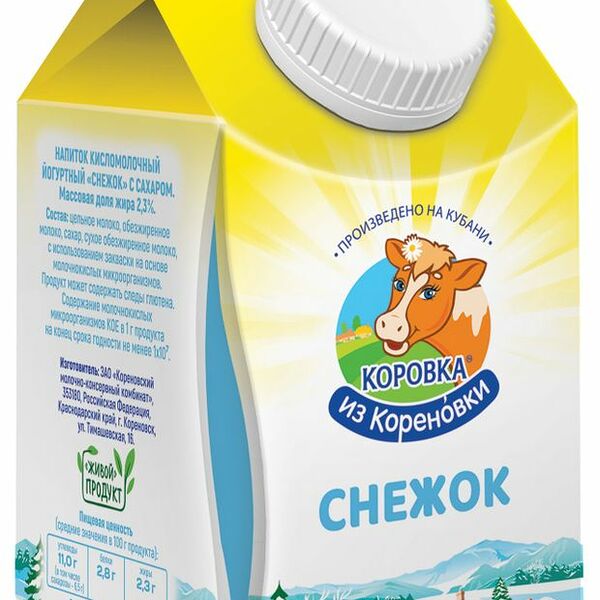 Снежок Коровка из Кореновки 2,3% 450 мл