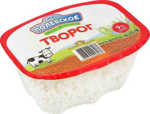 

Творог Полевское Деревенский рассыпчатый 9% 250 г