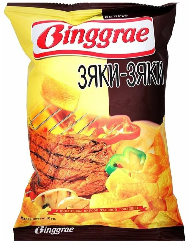 

Чипсы пшеничные Binggrae Зяки-Зяки Говядина 50 г