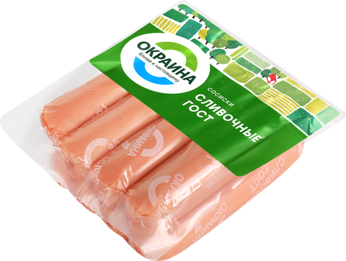 

Сосиски варёные Окраина Сливочные 420 г