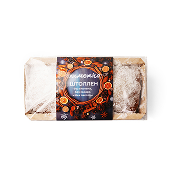 

Классический рождественский штоллен Так Можно в белой обсыпке, 500 г