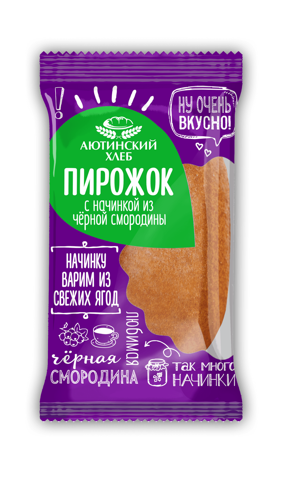 

Пирожок Аютинский Хлеб с чёрной смородиной 70 г