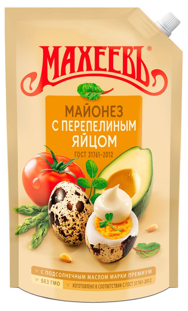 

Майонез Махеевъ на перепелиных яйцах 50.5% 770 г