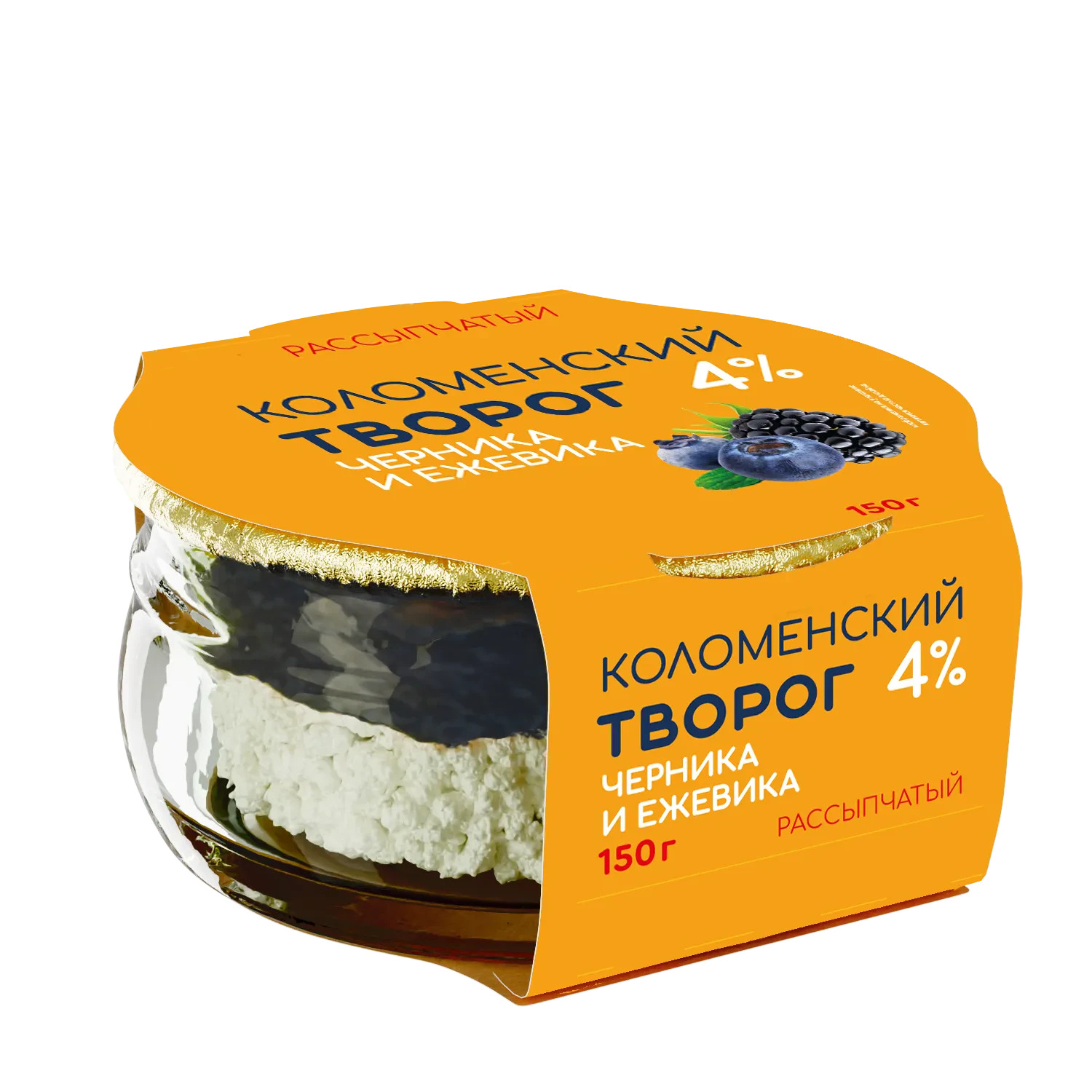 

Творог рассыпчатый Коломенский Черника и ежевика 4% 150 г