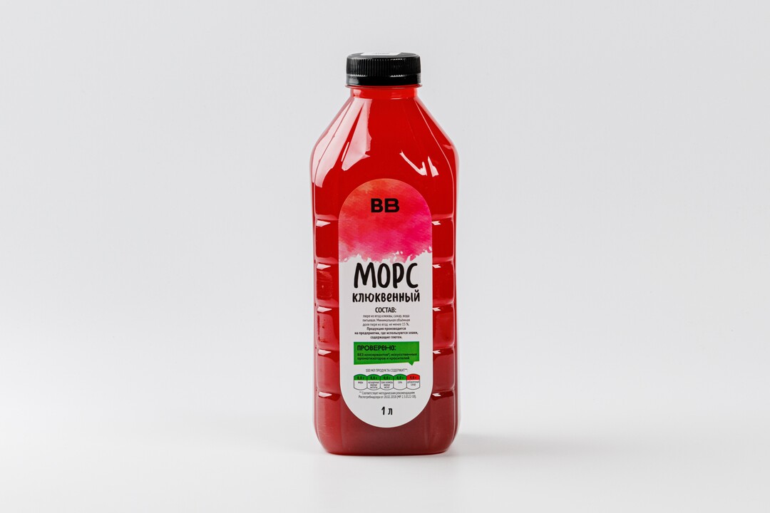 

Морс клюквенный ВкусВилл 1 л