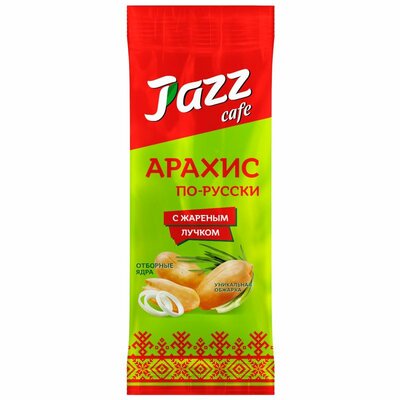 Арахис жареный Джаз По-русски с жареным лучком 60 г