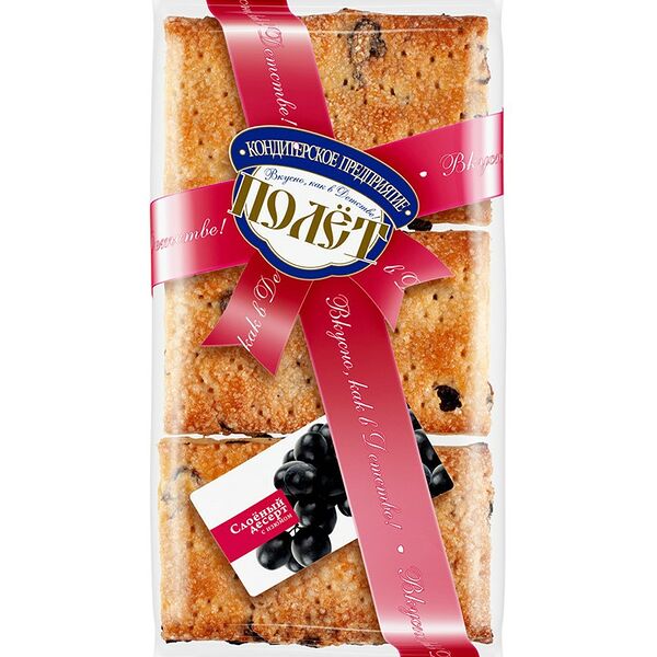 Слоеный десерт КП Полёт с изюмом 220 г