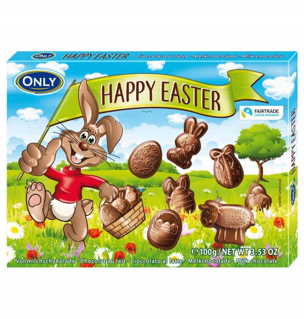 

Шоколад молочный Only Happy Easter фигурный 100 г Австрия