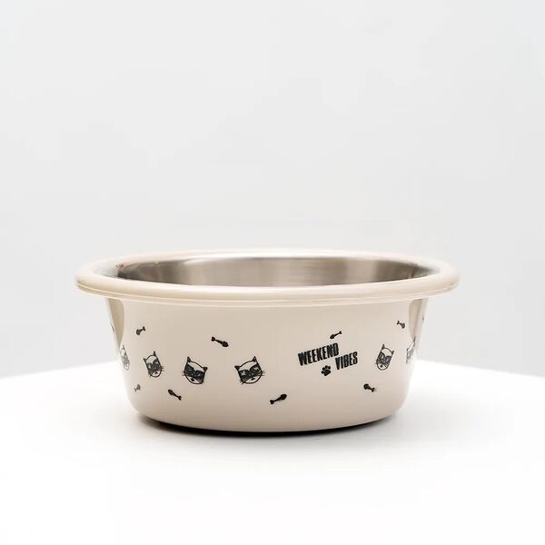 Миска Vacation Mood, 400 мл, бежевая
