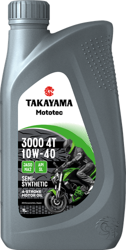

Моторное масло Takayama Mototec 3000 4T 10W-40 SL MA2 1 л