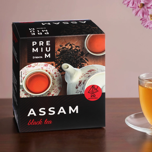

Чай черный ЛЕНТА PREMIUM Ассам, 20пак