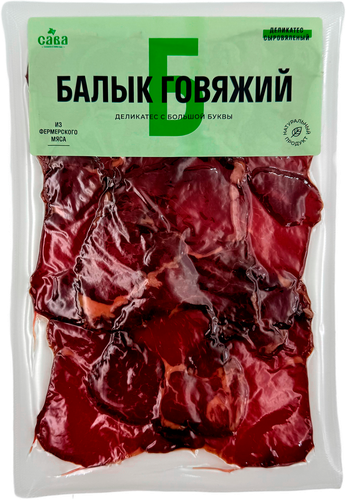

Балык говяжий Сава сыровяленый 80 г