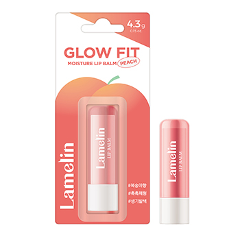

Бальзам для губ Glow Fit Lamelin увлажняющий персик 4.3 г