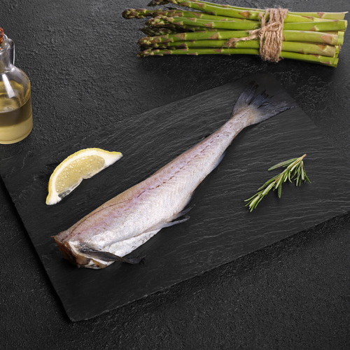 

Минтай Лента Fresh потрошеный без головы (из замороженного сырья), весовой