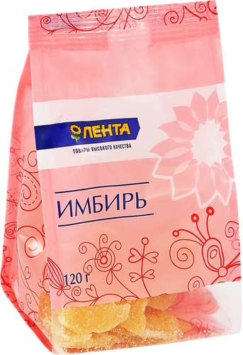 

Цукаты Лента Имбирь 120 г
