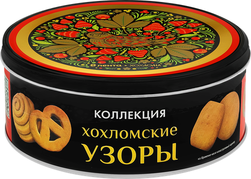 

Печенье сахарное Лента Русские узоры Хохлома 150 г
