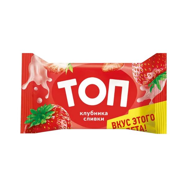 Десерт замороженный с ароматом ваниль-сливки и клубничным наполнителем ТОП 