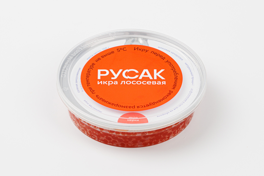 

Икра лососевая Русак нерки замороженная 100 г
