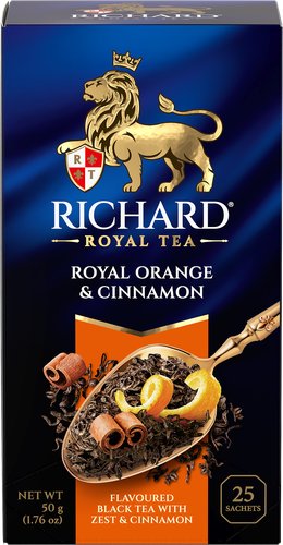 

Чай в пакетиках Richard Royal Orange & Cinnamon 25 саше 50 г
