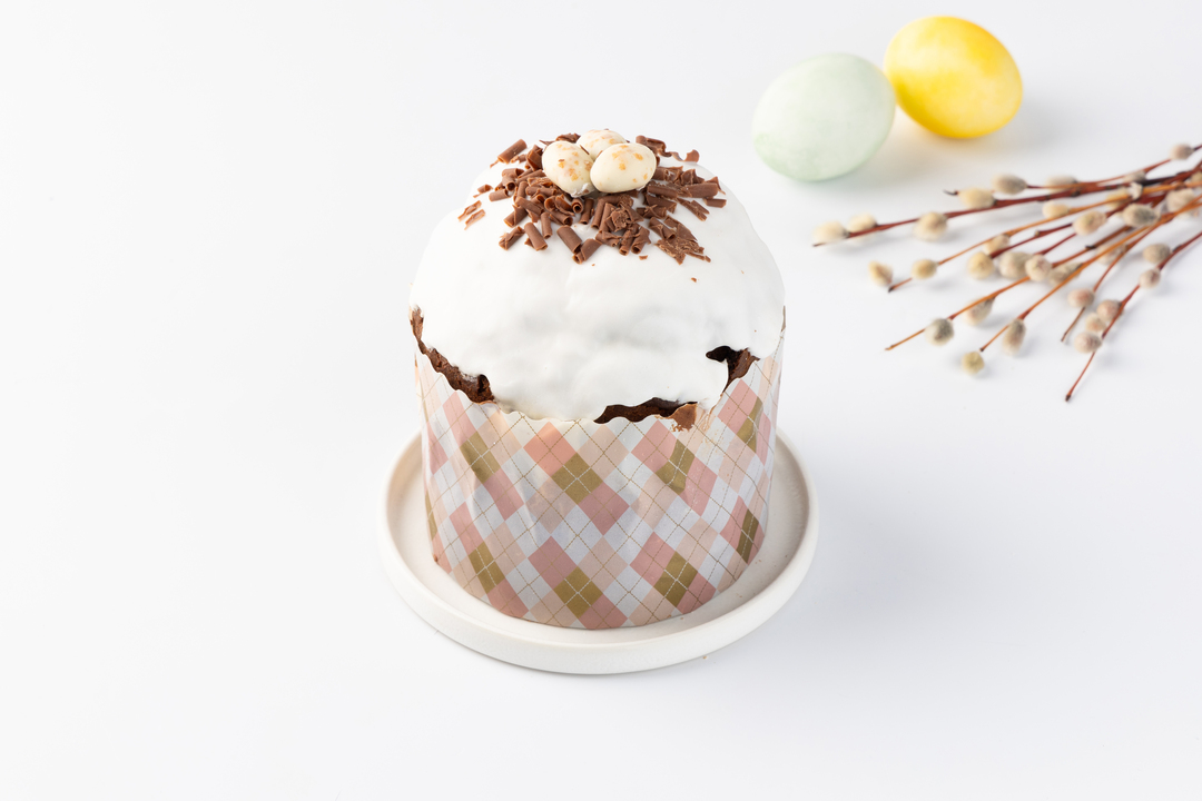 

Кулич Творожно-шоколадный с миндалем дизайн упаковки в ассортименте 560 г