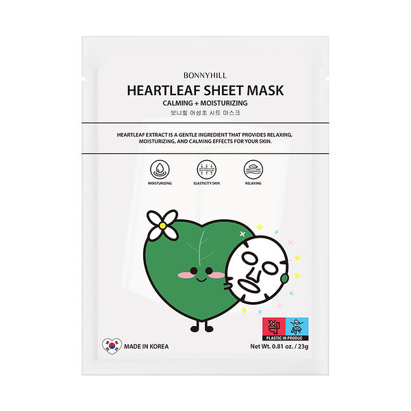 Маска для лица тканевая Bonnyhill с экстрактом хауттюйнии 23 г