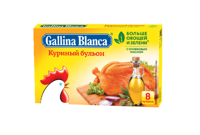

Бульонные кубики Gallina Blanca куриный бульон с укропом и петрушкой 80 г
