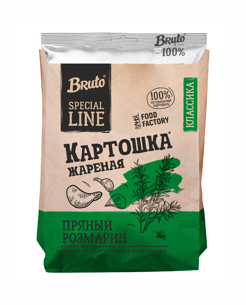 

Чипсы Bruto Special Line Пряный Розмарин 120 г