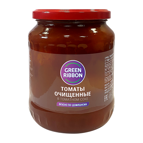 Томаты Green Ribbon очищенные 680 г