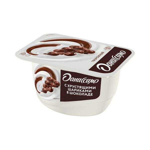 Десерт мол. Даниссимос твор.кремом и хруст. шарик. в шок. глаз. жир. 7,2 % вес 130г DANONE