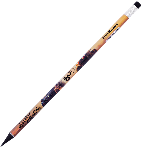 

Карандаш ErichKrause Road Beast чернографитный трехгранный с ластиком НВ дизайн в ассортименте 1 шт.