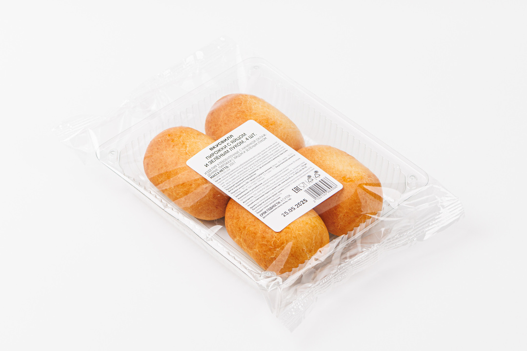 

Пирожки ВкусВилл с яйцом и зеленым луком 4 шт. 200 г