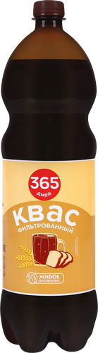 

Квас 365 ДНЕЙ фильтрованный пастеризованный, 1.5л