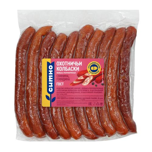 

Колбаски полукопченые Ситно Охотничьи вес