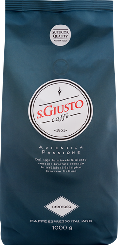 

Кофе зерновой S.Giusto Cremoso натуральный жареный с кофеином 1 кг