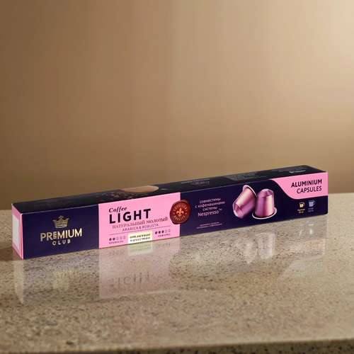 

Кофе молотый в капсулах Premium Club Strong 10 капсул 55 г