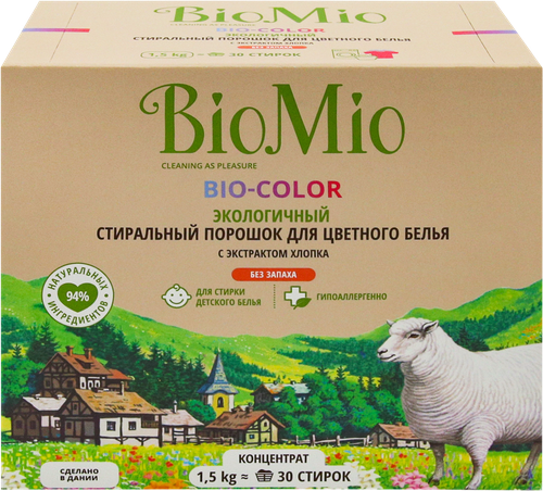 

Стиральный порошок BioMio Bio-Color для цветного белья 1.5 кг