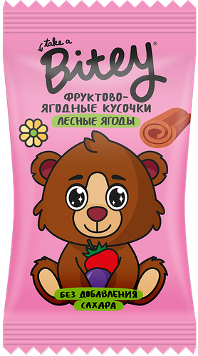 Пастила Take a Bitey Фруктово-ягодные кусочки Лесные ягоды с 3-х лет 20 г