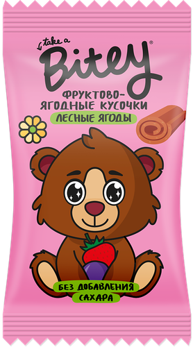 

Пастила Take a Bitey Фруктово-ягодные кусочки Лесные ягоды с 3-х лет 20 г