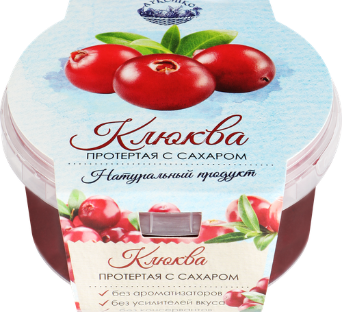 

Клюква протертая ЛУКОШКО с сахаром, 200г