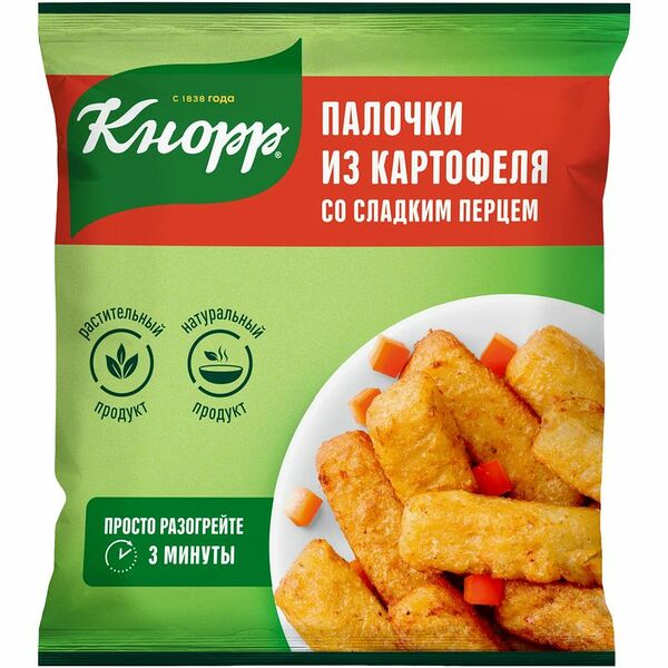 Палочки из картофеля Кнорр со сладким перцем жареные 400 г