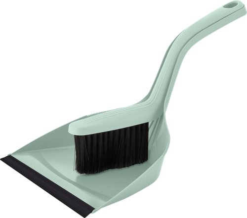 

Набор для уборки Spin&Clean Rock'n'Roll, щетка-сметка с совком, ручка 21см, с кромкой, зеленый, Арт. SC5517-ЗЛН