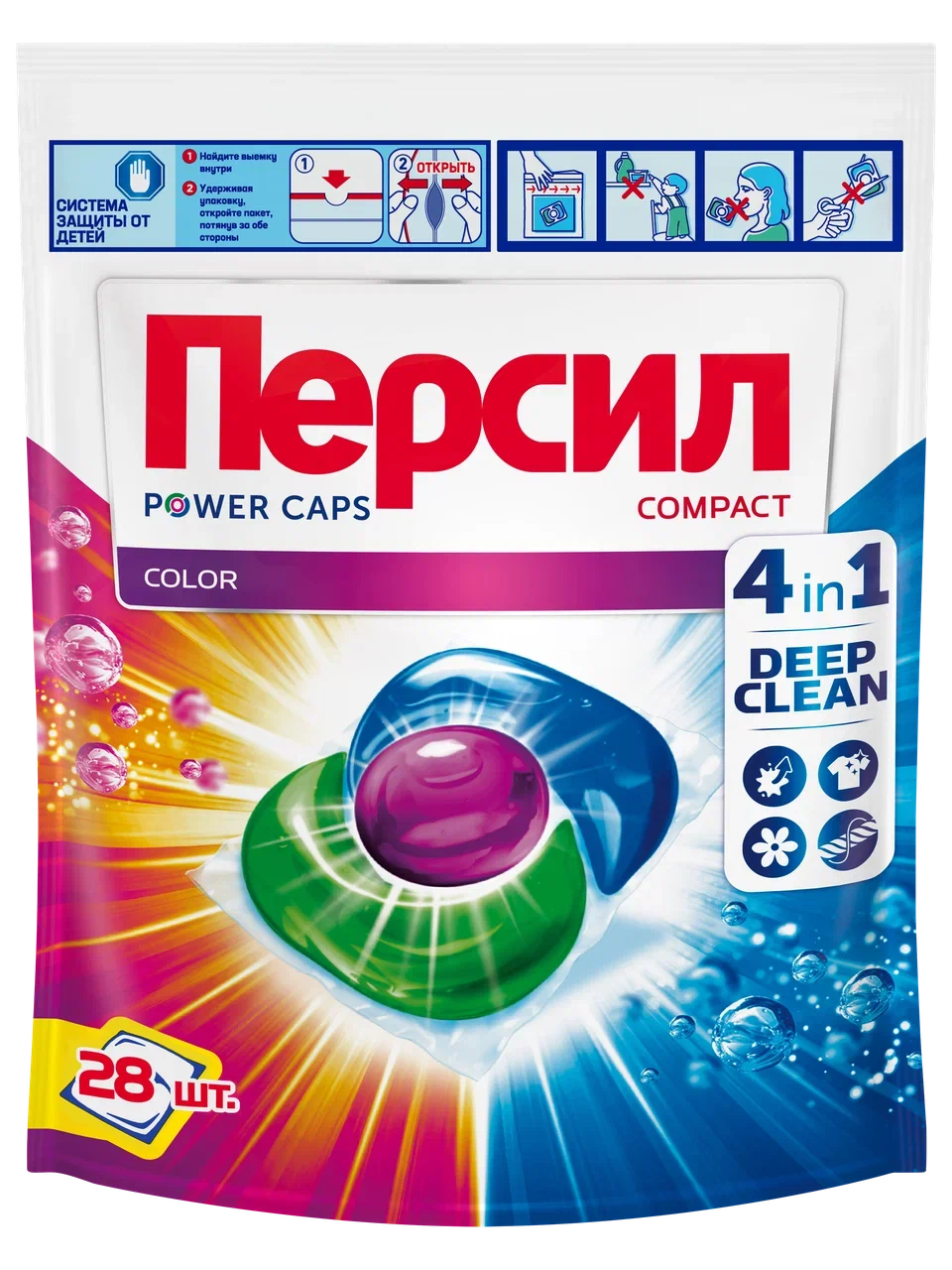 

Капсулы для стирки Persil 4 in 1 Color 28 шт
