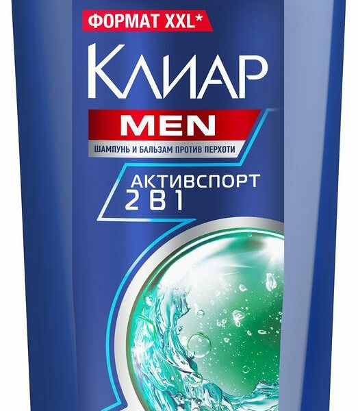 Шампунь-бальзам Клиар Men Активспорт 2 в 1 650 мл