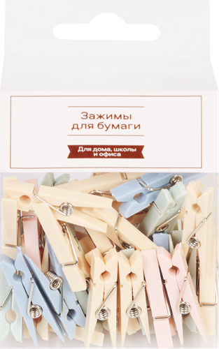 

Набор канцелярских прищепок Лента 35 шт