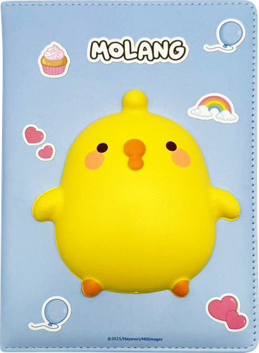 

Блокнот Molang А5 со сквишем, 40 листов, в клетку