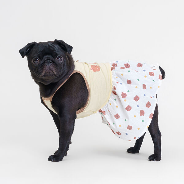 Платье желтое с мишками Petmax р. XL